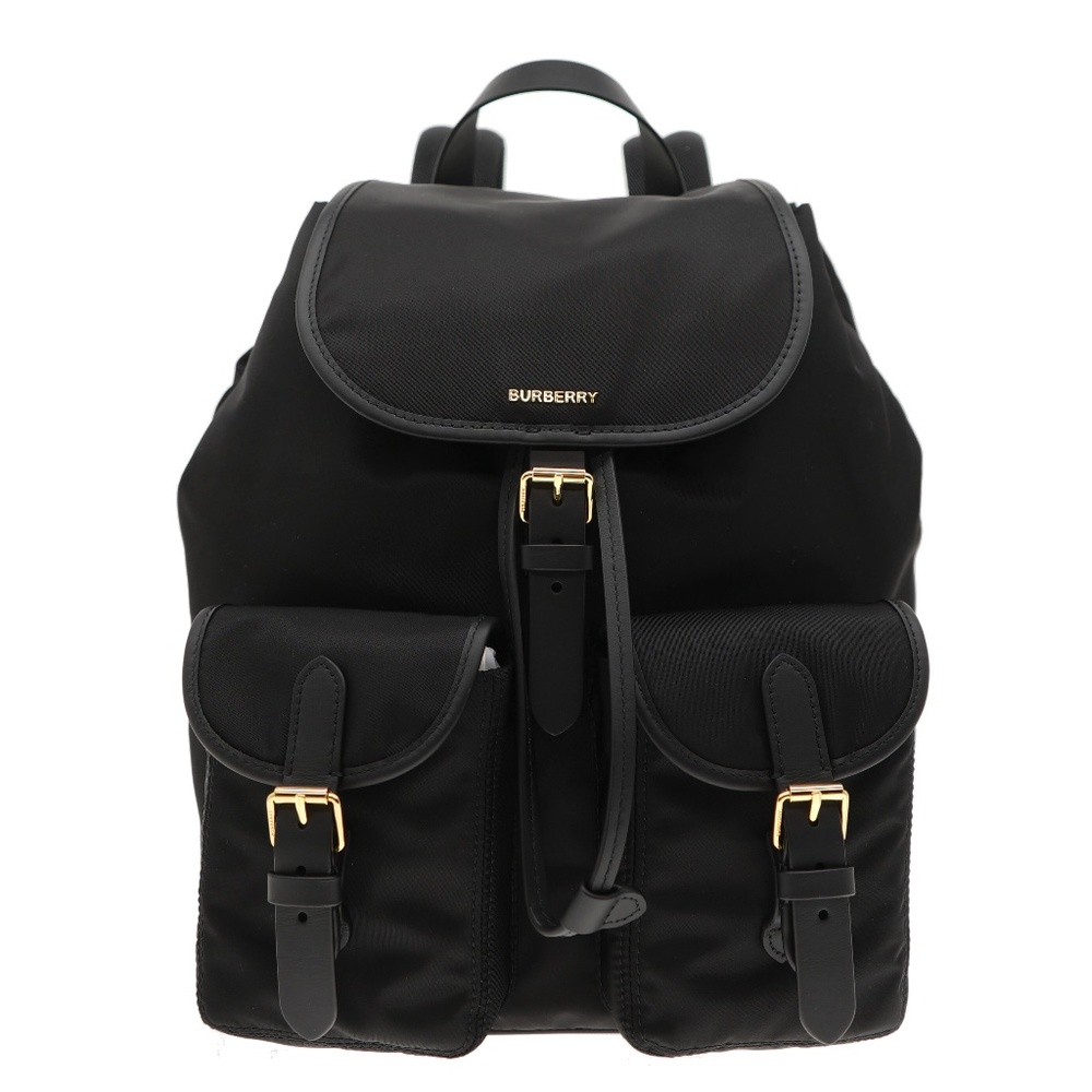 Burberry Enfield Woman Backpack Black Nylon New